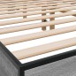 vidaXL Bettgestell Grau Sonoma 150x200 cm Holzwerkstoff und Metall vidaXL Bettgestell Grau Sonoma 150x200 cm Holzwerkstoff und Metall