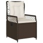 vidaXL 7-tlg. Garten-Essgruppe mit Kissen Braun Poly Rattan vidaXL 7-tlg. Garten-Essgruppe mit Kissen Braun Poly Rattan