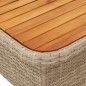 vidaXL 5-tlg. Garten-Essgruppe mit Kissen Beige Poly Rattan vidaXL 5-tlg. Garten-Essgruppe mit Kissen Beige Poly Rattan