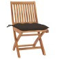 Klappbare Gartenstühle mit Kissen 8 Stk. Massivholz Teak Klappbare Gartenstühle mit Kissen 8 Stk. Massivholz Teak