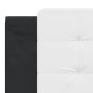vidaXL Bettgestell mit Kopfteil Schwarz und Weiß 180x200 cm Kunstleder vidaXL Bettgestell mit Kopfteil Schwarz und Weiß 180x200 cm Kunstleder