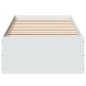 vidaXL Bettgestell Weiß 75x190 cm Holzwerkstoff vidaXL Bettgestell Weiß 75x190 cm Holzwerkstoff