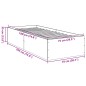 vidaXL Bettgestell Weiß 75x190 cm Holzwerkstoff vidaXL Bettgestell Weiß 75x190 cm Holzwerkstoff