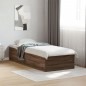 vidaXL Bettgestell ohne Matratze Braun Eiche 75x190 cm Holzwerkstoff vidaXL Bettgestell ohne Matratze Braun Eiche 75x190 cm Holzwerkstoff