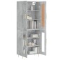 Highboard Betongrau 69,5x34x180 cm Holzwerkstoff Highboard Betongrau 69,5x34x180 cm Holzwerkstoff