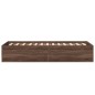 vidaXL Bettgestell ohne Matratze Braun Eiche 75x190 cm Holzwerkstoff vidaXL Bettgestell ohne Matratze Braun Eiche 75x190 cm Holzwerkstoff