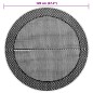 vidaXL Outdoor-Teppich Grau Ø120 cm PP vidaXL Outdoor-Teppich Grau Ø120 cm PP