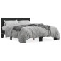 vidaXL Bettgestell Schwarz 140x200 cm Holzwerkstoff und Metall vidaXL Bettgestell Schwarz 140x200 cm Holzwerkstoff und Metall