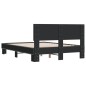 vidaXL Bettgestell Schwarz 140x200 cm Holzwerkstoff und Metall vidaXL Bettgestell Schwarz 140x200 cm Holzwerkstoff und Metall