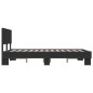 vidaXL Bettgestell Schwarz 120x190 cm Holzwerkstoff und Metall vidaXL Bettgestell Schwarz 120x190 cm Holzwerkstoff und Metall