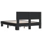vidaXL Bettgestell Schwarz 120x190 cm Holzwerkstoff und Metall vidaXL Bettgestell Schwarz 120x190 cm Holzwerkstoff und Metall