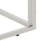 vidaXL Konsolentisch Silbern Edelstahl und Hartglas vidaXL Konsolentisch Silbern Edelstahl und Hartglas