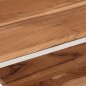 vidaXL Couchtisch Silbern Edelstahl und Massivholz Akazie vidaXL Couchtisch Silbern Edelstahl und Massivholz Akazie