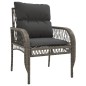 vidaXL 4-tlg. Garten-Sofagarnitur mit Kissen Grau Poly Rattan vidaXL 4-tlg. Garten-Sofagarnitur mit Kissen Grau Poly Rattan