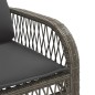 vidaXL 4-tlg. Garten-Sofagarnitur mit Kissen Grau Poly Rattan vidaXL 4-tlg. Garten-Sofagarnitur mit Kissen Grau Poly Rattan
