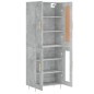 Highboard Betongrau 69,5x34x180 cm Holzwerkstoff Highboard Betongrau 69,5x34x180 cm Holzwerkstoff
