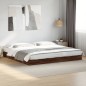 vidaXL Bettgestell Braun Eichen-Optik 200x200 cm Holzwerkstoff vidaXL Bettgestell Braun Eichen-Optik 200x200 cm Holzwerkstoff