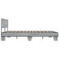 vidaXL Bettgestell Grau Sonoma 150x200 cm Holzwerkstoff und Metall vidaXL Bettgestell Grau Sonoma 150x200 cm Holzwerkstoff und Metall