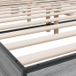 vidaXL Bettgestell Grau Sonoma 150x200 cm Holzwerkstoff und Metall vidaXL Bettgestell Grau Sonoma 150x200 cm Holzwerkstoff und Metall