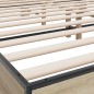 vidaXL Bettgestell Sonoma-Eiche 200x200 cm Holzwerkstoff und Metall vidaXL Bettgestell Sonoma-Eiche 200x200 cm Holzwerkstoff und Metall
