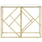 vidaXL Konsolentisch Golden Edelstahl und Hartglas vidaXL Konsolentisch Golden Edelstahl und Hartglas