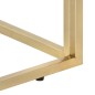 vidaXL Konsolentisch Golden Edelstahl und Hartglas vidaXL Konsolentisch Golden Edelstahl und Hartglas