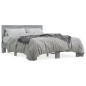 vidaXL Bettgestell Grau Sonoma 120x200 cm Holzwerkstoff und Metall vidaXL Bettgestell Grau Sonoma 120x200 cm Holzwerkstoff und Metall