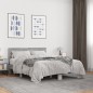 vidaXL Bettgestell Grau Sonoma 120x200 cm Holzwerkstoff und Metall vidaXL Bettgestell Grau Sonoma 120x200 cm Holzwerkstoff und Metall