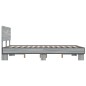 vidaXL Bettgestell Grau Sonoma 120x200 cm Holzwerkstoff und Metall vidaXL Bettgestell Grau Sonoma 120x200 cm Holzwerkstoff und Metall