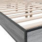 vidaXL Bettgestell Grau Sonoma 120x200 cm Holzwerkstoff und Metall vidaXL Bettgestell Grau Sonoma 120x200 cm Holzwerkstoff und Metall