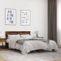 vidaXL Bettgestell Räuchereiche 120x190 cm Holzwerkstoff und Metall vidaXL Bettgestell Räuchereiche 120x190 cm Holzwerkstoff und Metall