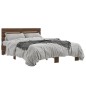 vidaXL Bettgestell Braun Eichen-Optik 140x190 cm Holzwerkstoff Metall vidaXL Bettgestell Braun Eichen-Optik 140x190 cm Holzwerkstoff Metall