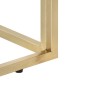 vidaXL Konsolentisch Golden Edelstahl und Massive Holzschwellen vidaXL Konsolentisch Golden Edelstahl und Massive Holzschwellen