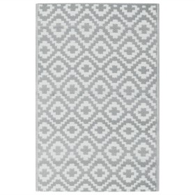 vidaXL Outdoor-Teppich Grau 190x290 cm PP