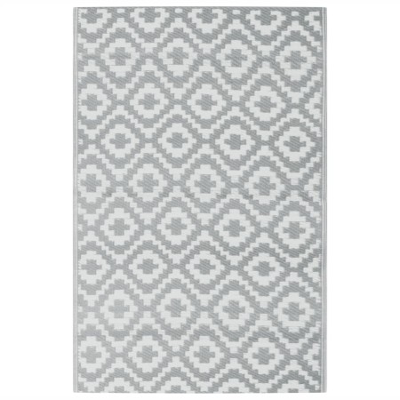 vidaXL Outdoor-Teppich Grau 190x290 cm PP