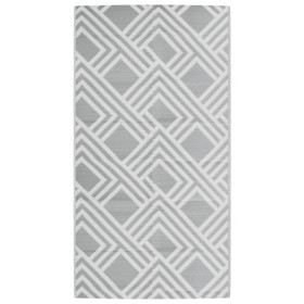 vidaXL Outdoor-Teppich Grau 80x150 cm PP