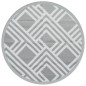 vidaXL Outdoor-Teppich Grau Ø120 cm PP vidaXL Outdoor-Teppich Grau Ø120 cm PP