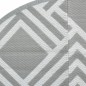 vidaXL Outdoor-Teppich Grau Ø120 cm PP vidaXL Outdoor-Teppich Grau Ø120 cm PP
