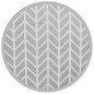 vidaXL Outdoor-Teppich Grau Ø160 cm PP vidaXL Outdoor-Teppich Grau Ø160 cm PP
