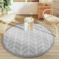 vidaXL Outdoor-Teppich Grau Ø160 cm PP vidaXL Outdoor-Teppich Grau Ø160 cm PP