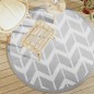 vidaXL Outdoor-Teppich Grau Ø160 cm PP vidaXL Outdoor-Teppich Grau Ø160 cm PP