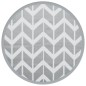 vidaXL Outdoor-Teppich Grau Ø160 cm PP vidaXL Outdoor-Teppich Grau Ø160 cm PP
