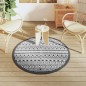 vidaXL Outdoor-Teppich ARAKIL Schwarz Ø120 cm PP vidaXL Outdoor-Teppich ARAKIL Schwarz Ø120 cm PP