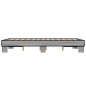 vidaXL Bettgestell Grau Sonoma 120x190 cm Holzwerkstoff und Metall vidaXL Bettgestell Grau Sonoma 120x190 cm Holzwerkstoff und Metall