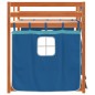 vidaXL Etagenbett mit Vorhängen Blau 90x200 cm Massivholz Kiefer vidaXL Etagenbett mit Vorhängen Blau 90x200 cm Massivholz Kiefer