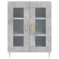 Highboard Betongrau 69,5x34x180 cm Holzwerkstoff Highboard Betongrau 69,5x34x180 cm Holzwerkstoff