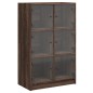 vidaXL Highboard mit Türen Braun Eiche-Optik 68x37x109cm Holzwerkstoff vidaXL Highboard mit Türen Braun Eiche-Optik 68x37x109cm Holzwerkstoff