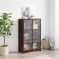 vidaXL Highboard mit Türen Braun Eiche-Optik 68x37x109cm Holzwerkstoff vidaXL Highboard mit Türen Braun Eiche-Optik 68x37x109cm Holzwerkstoff