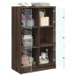 vidaXL Highboard mit Türen Braun Eiche-Optik 68x37x109cm Holzwerkstoff vidaXL Highboard mit Türen Braun Eiche-Optik 68x37x109cm Holzwerkstoff