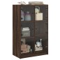 vidaXL Highboard mit Türen Braun Eiche-Optik 68x37x109cm Holzwerkstoff vidaXL Highboard mit Türen Braun Eiche-Optik 68x37x109cm Holzwerkstoff